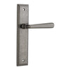 Iver Door Handle Copenhagen Stepped Latch Pair Distressed Nickel