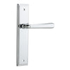 Iver Door Handle Copenhagen Stepped Latch Pair Polished Chrome