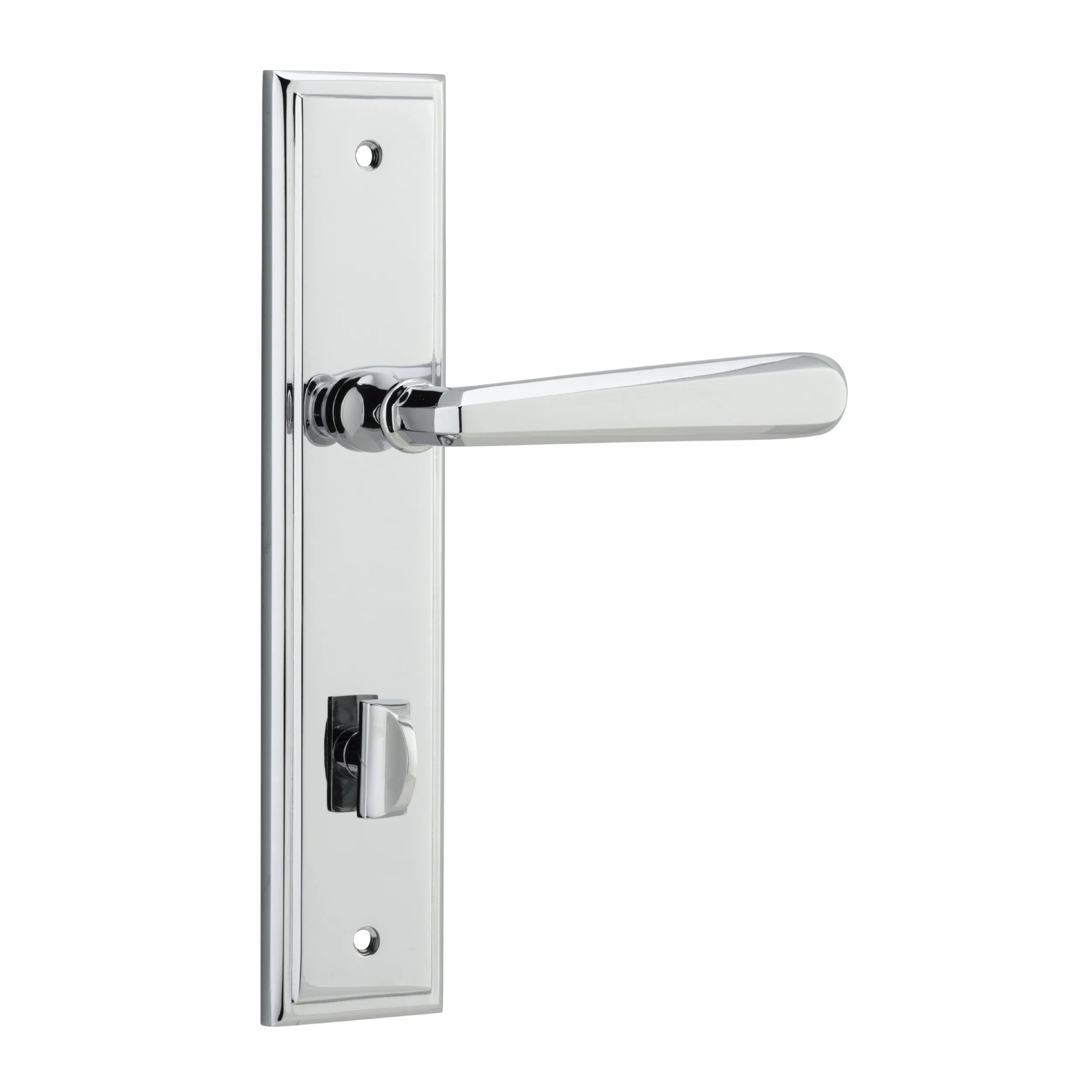 Iver Door Handle Copenhagen Stepped Privacy Pair Polished Chrome