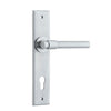 Iver Door Handle Helsinki Chamfered Euro Brushed Chrome