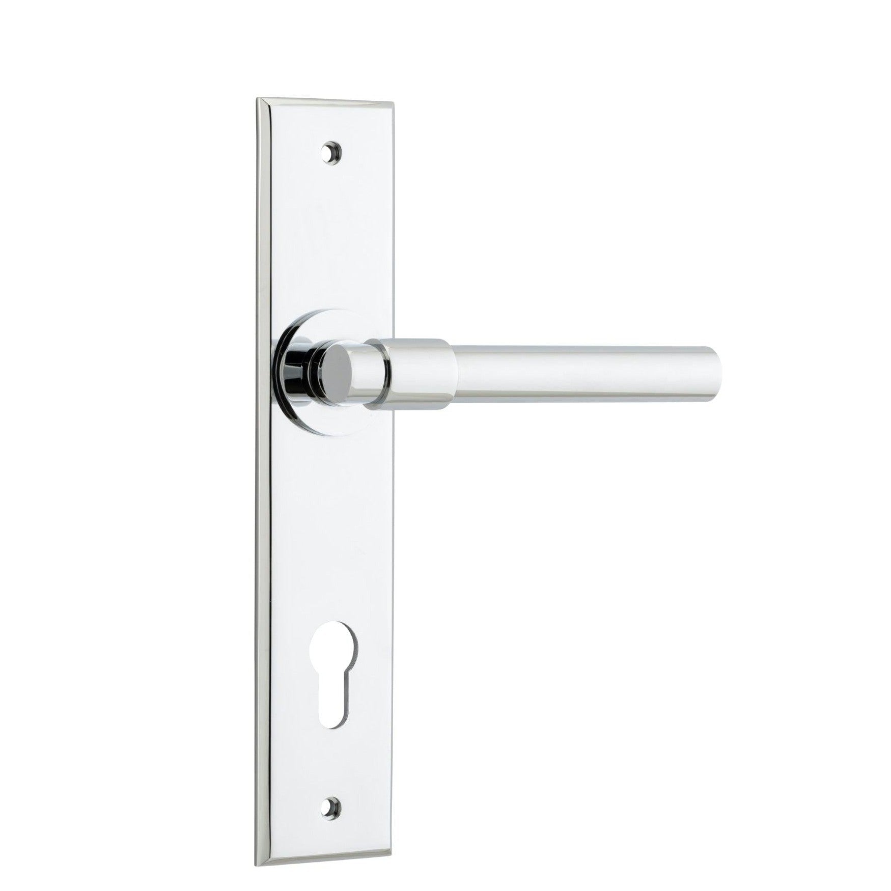 Iver Door Handle Helsinki Chamfered Euro Polished Chrome