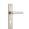 Iver Door Handle Helsinki Chamfered Euro Satin Nickel