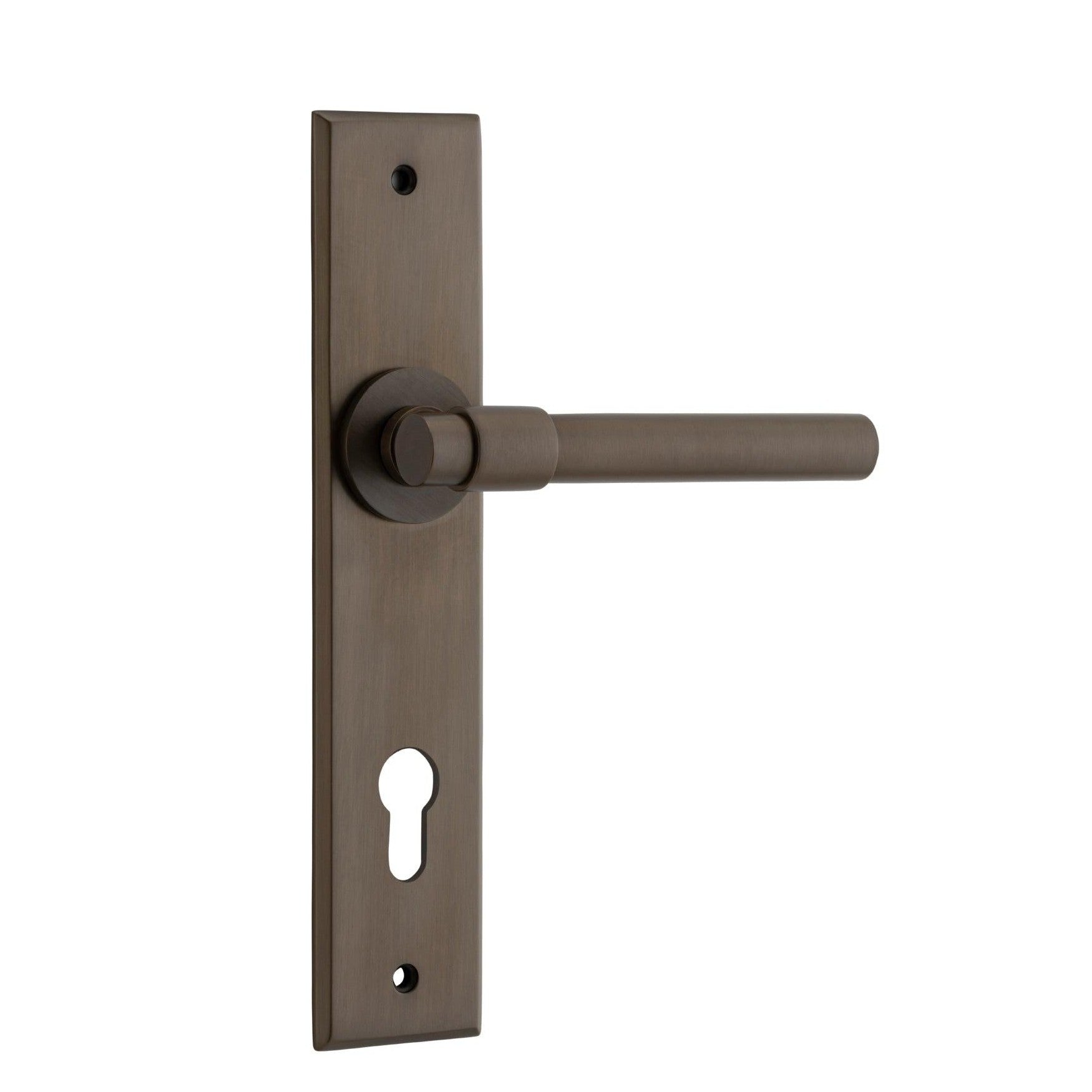 Iver Door Handle Helsinki Chamfered Euro Signature Brass