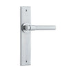 Iver Door Handle Helsinki Chamfered Latch Brushed Chrome