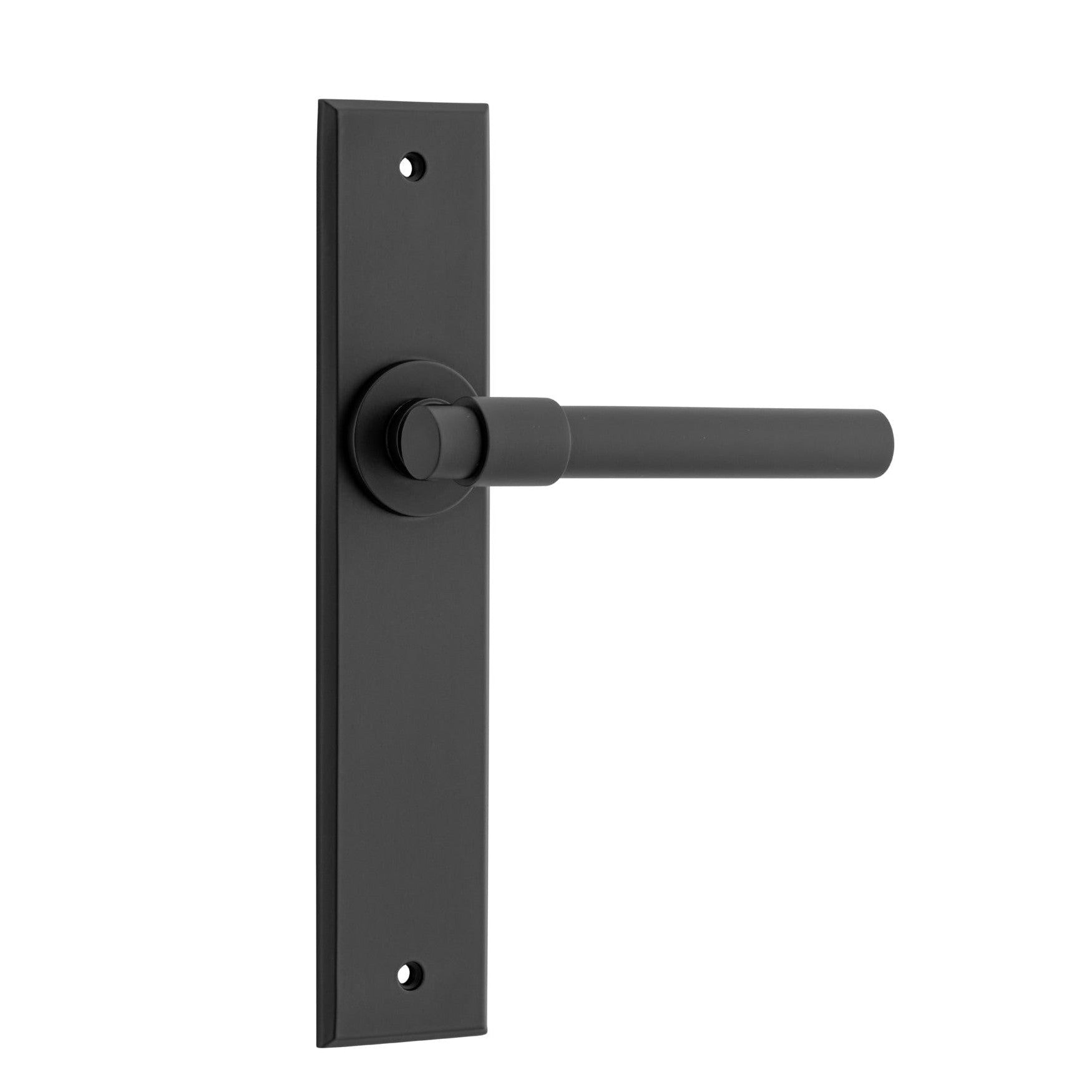 Iver Door Handle Helsinki Chamfered Latch Matt Black