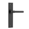 Iver Door Handle Helsinki Chamfered Latch Matt Black