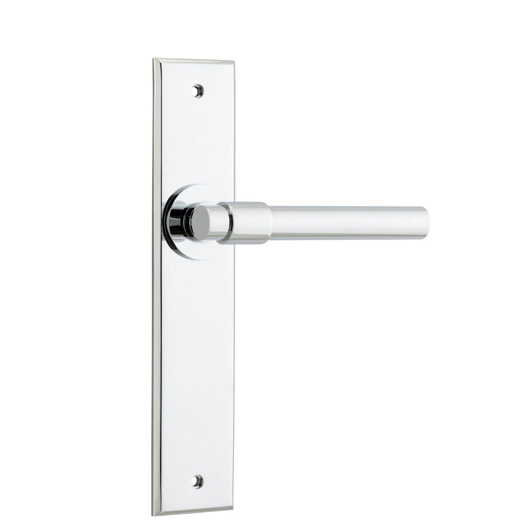 Iver Door Handle Helsinki Chamfered Latch Polished Chrome