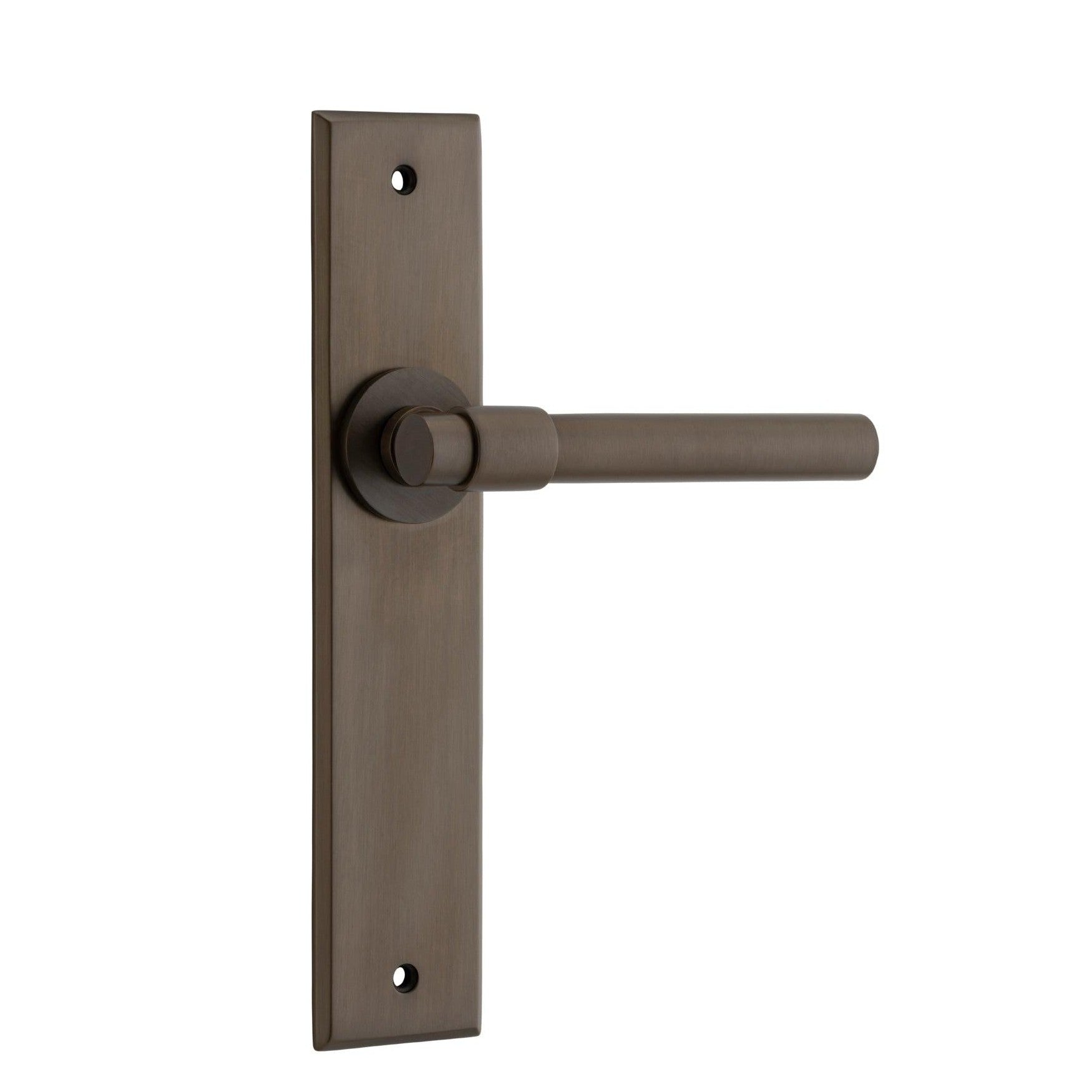 Iver Door Handle Helsinki Chamfered Latch Signature Brass