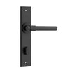 Iver Door Handle Helsinki Chamfered Privacy Matt Black