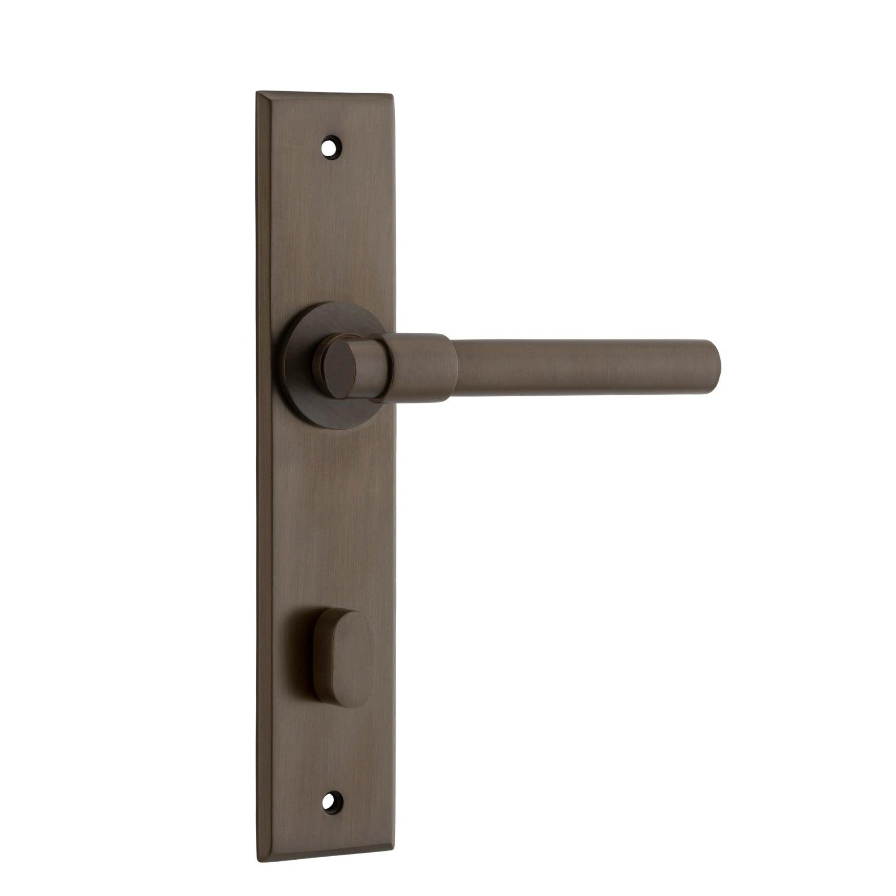 Iver Door Handle Helsinki Chamfered Privacy Signature Brass