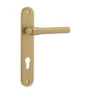 Iver Door Handle Helsinki Oval Euro Pair Brushed Brass