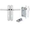 Iver Door Handle Helsinki Oval Euro Pair Key/Key Polished Chrome Entrance Kit