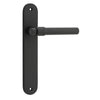 Iver Door Handle Helsinki Oval Latch Pair Matt Black