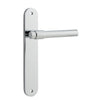 Iver Door Handle Helsinki Oval Latch Pair Polished Chrome