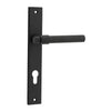 Iver Door Handle Helsinki Rectangular Euro Pair Matt Black