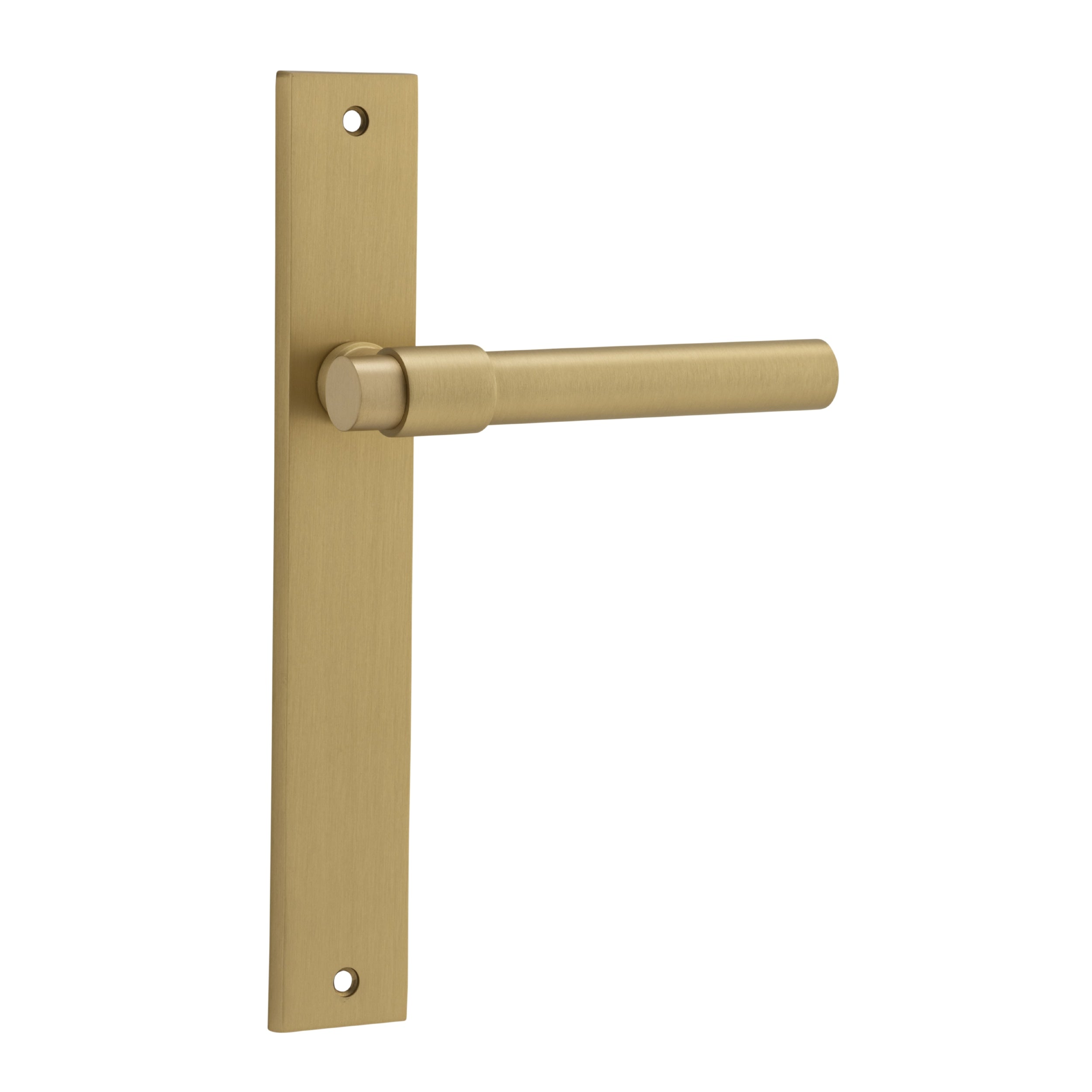 Iver Door Handle Helsinki Rectangular Latch Pair Brushed Brass