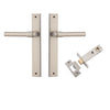 Iver Door Handle Helsinki Rectangular Latch Pair Satin Nickel Passage Kit