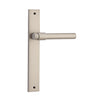 Iver Door Handle Helsinki Rectangular Latch Pair Satin Nickel