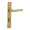 Iver Door Handle Helsinki Rectangular Privacy Pair Brushed Brass