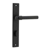 Iver Door Handle Helsinki Rectangular Privacy Pair Matt Black