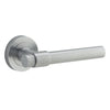 Iver Door Handle Helsinki Round Rose Pair Brushed Chrome