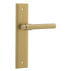 Iver Door Handle Helsinki Stepped Latch Pair Brushed Brass