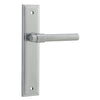 Iver Door Handle Helsinki Stepped Latch Pair Brushed Chrome