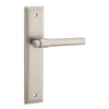 Iver Door Handle Helsinki Stepped Latch Pair Satin Nickel