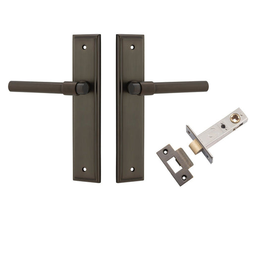Iver Door Handle Helsinki Stepped Latch Pair Signature Brass Passage Kit