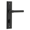 Iver Door Handle Helsinki Stepped Privacy Pair Matt Black