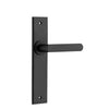 Iver Door Handle Osaka Chamfered Latch Pair Matt Black