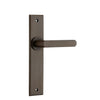 Iver Door Handle Osaka Chamfered Latch Pair Signature Brass