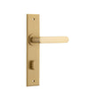 Iver Door Handle Osaka Chamfered Privacy Pair Brushed Brass