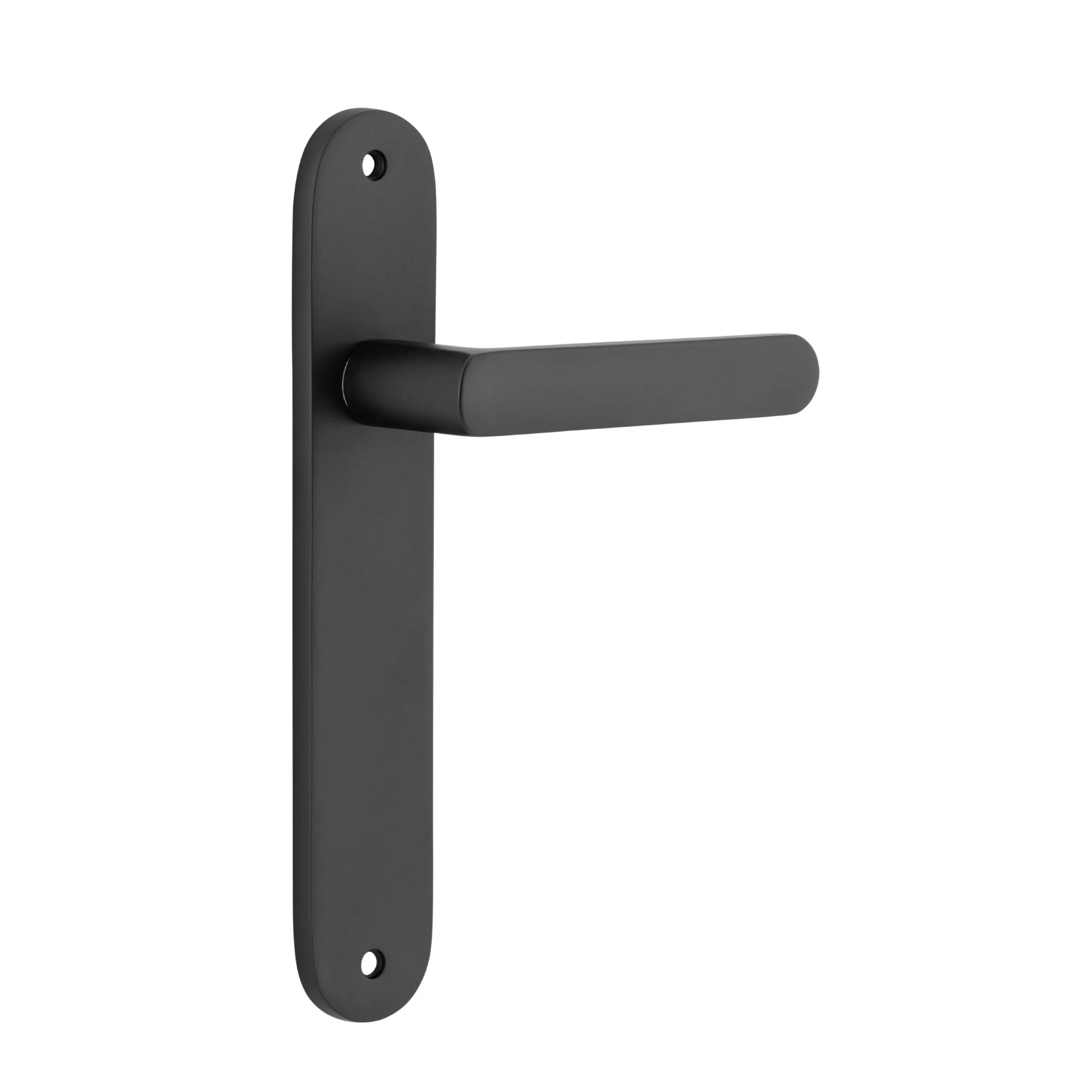 Iver Door Handle Osaka Oval Latch Pair Matt Black