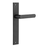 Iver Door Handle Osaka Rectangular Latch Pair Matt Black