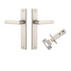 Iver Door Handle Osaka Rectangular Latch Pair Satin Nickel Passage Kit