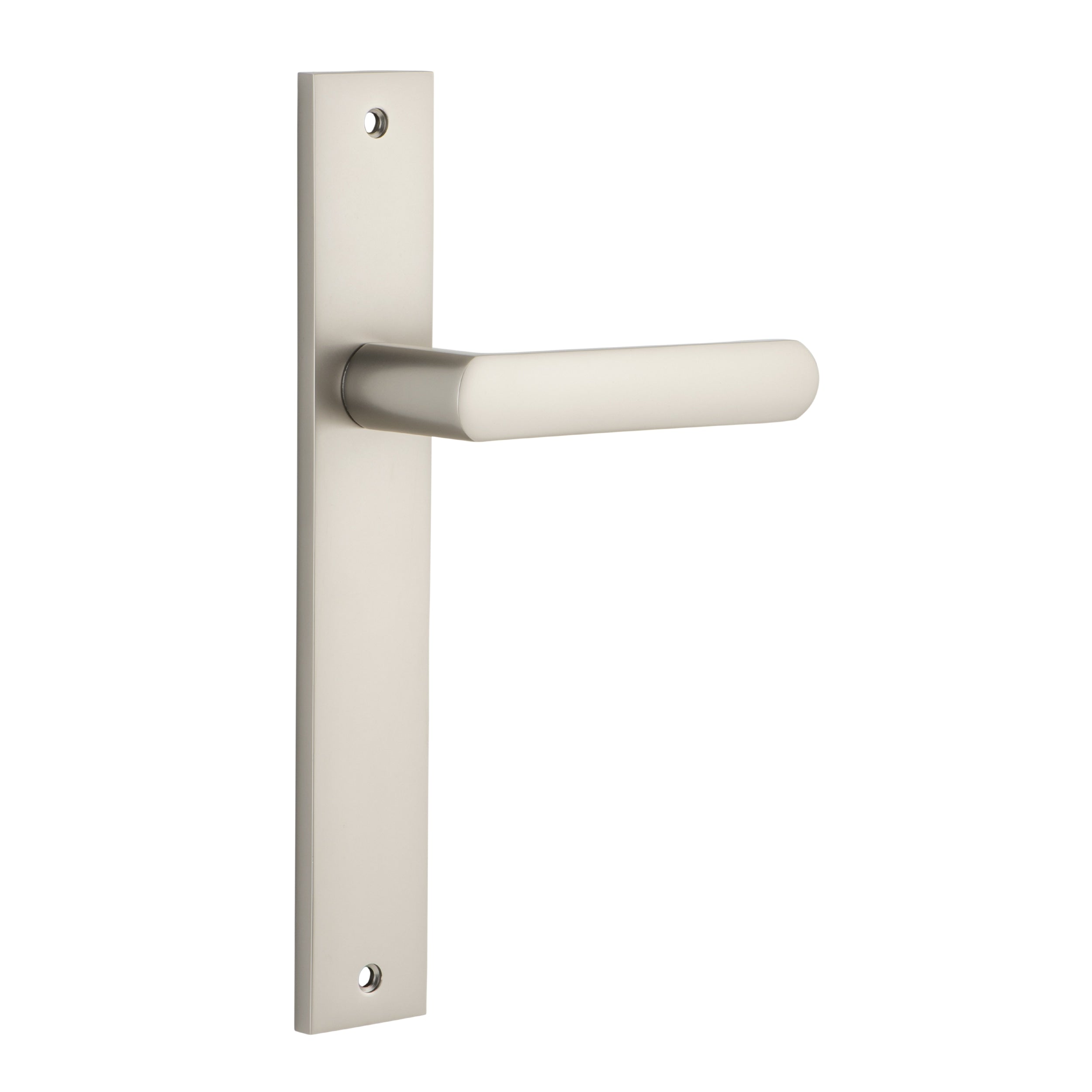 Iver Door Handle Osaka Rectangular Latch Pair Satin Nickel