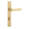 Iver Door Handle Osaka Rectangular Privacy Pair Brushed Brass