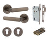 Iver Door Handle Osaka Round Rose Key/Key Signature Brass Entrance Kit