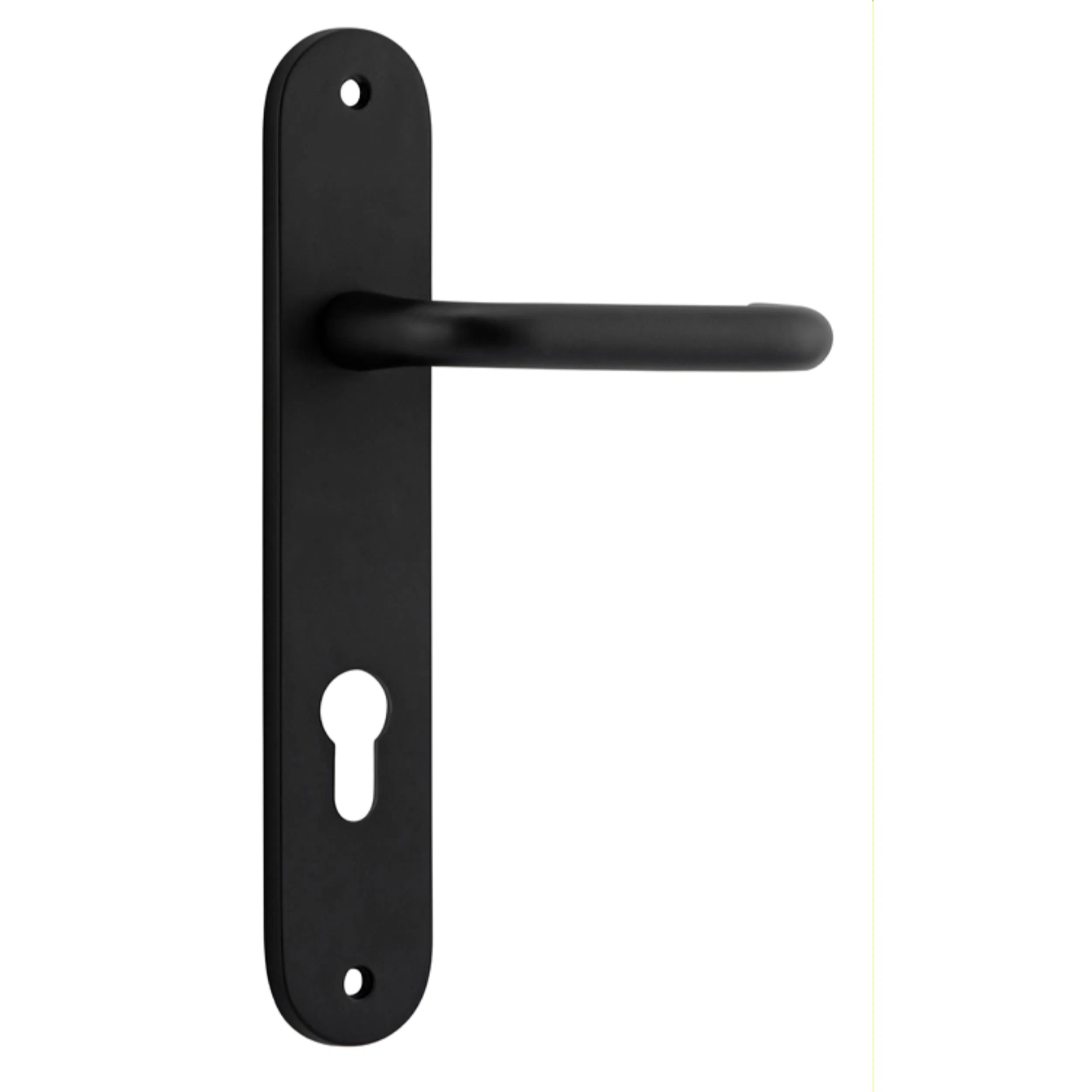 Iver Door Handle Oslo Oval Euro Pair Matt Black