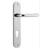Iver Door Handle Oslo Oval Euro Pair Polished Chrome