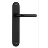 Iver Door Handle Oslo Oval Latch Pair Matt Black