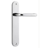 Iver Door Handle Oslo Oval Latch Pair Polished Chrome