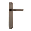 Iver Door Handle Oslo Oval Latch Pair Signature Brass