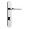 Iver Door Handle Oslo Oval Privacy Pair Chrome