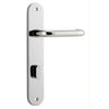 Iver Door Handle Oslo Oval Privacy Pair Polished Nickel