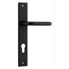 Iver Door Handle Oslo Rectangular Euro Pair Matt Black