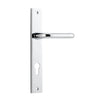 Iver Door Handle Oslo Rectangular Euro Pair Polished Chrome