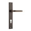 Iver Door Handle Oslo Rectangular Euro Pair Signature Brass