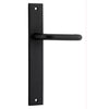 Iver Door Handle Oslo Rectangular Latch Pair Matt Black